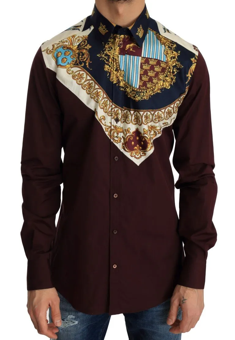 Multicolor Cotton Silk Slim Fit Shirt