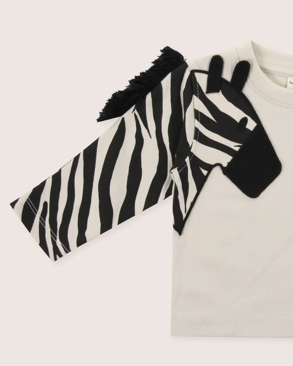 Multicolour Zebra Streak Print Sleeve Top