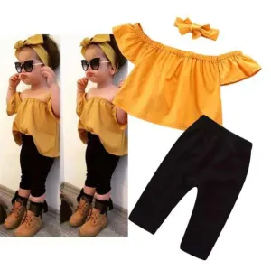 Mustard Girls Clothing Set