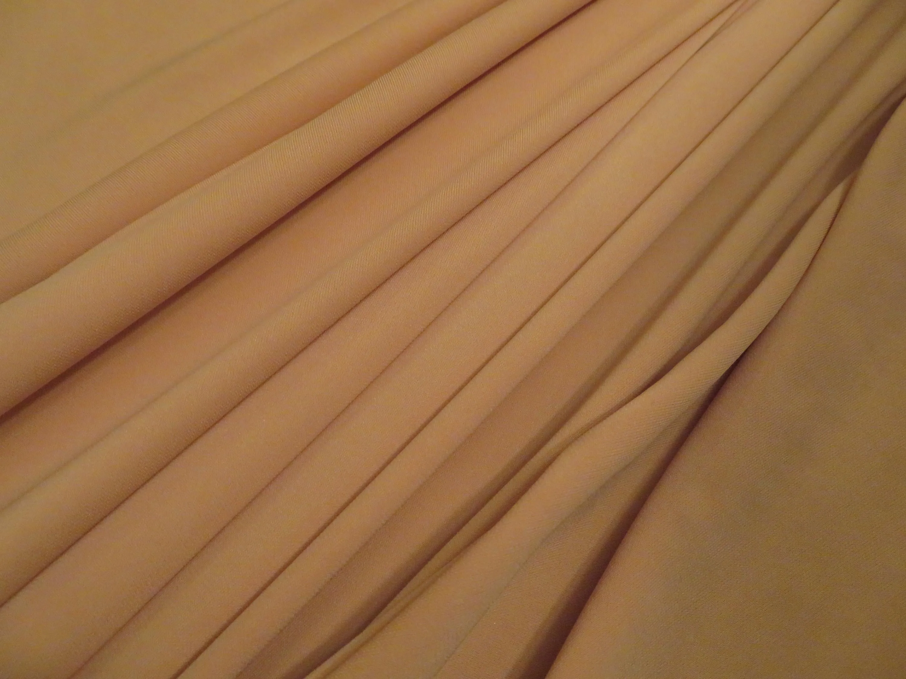 Mustard Polyester Crepe