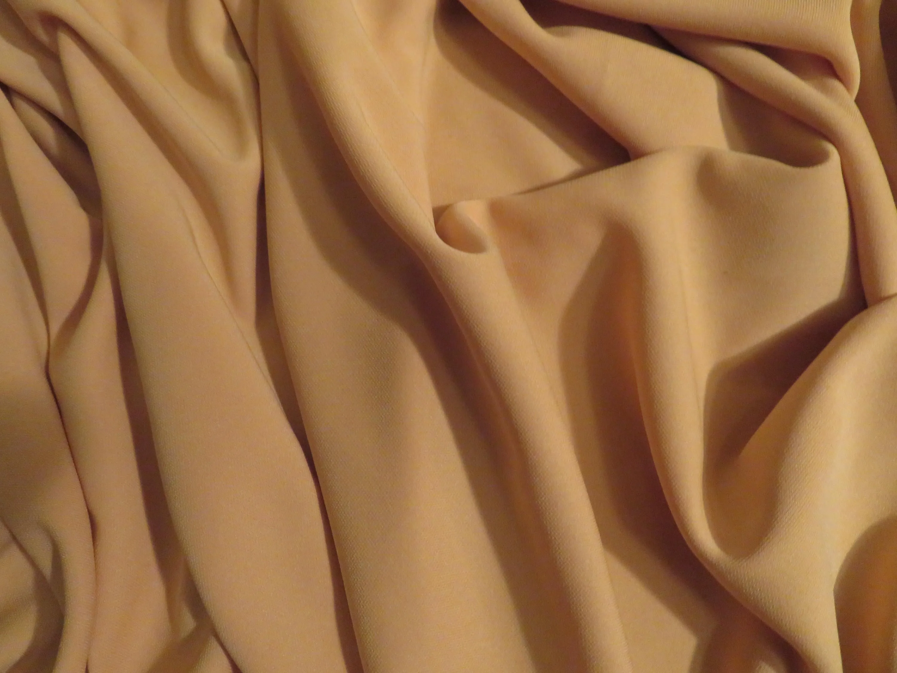 Mustard Polyester Crepe