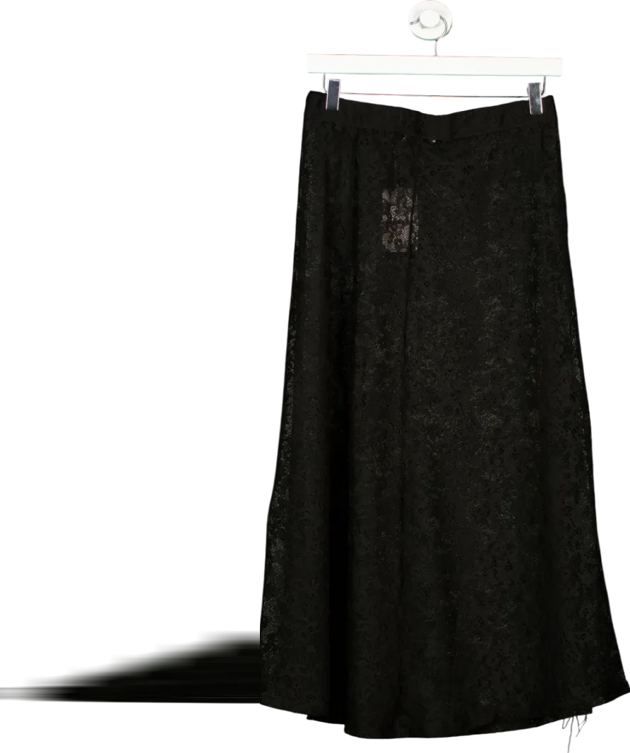 NA-KD Black Lace Maxi Skirt UK S