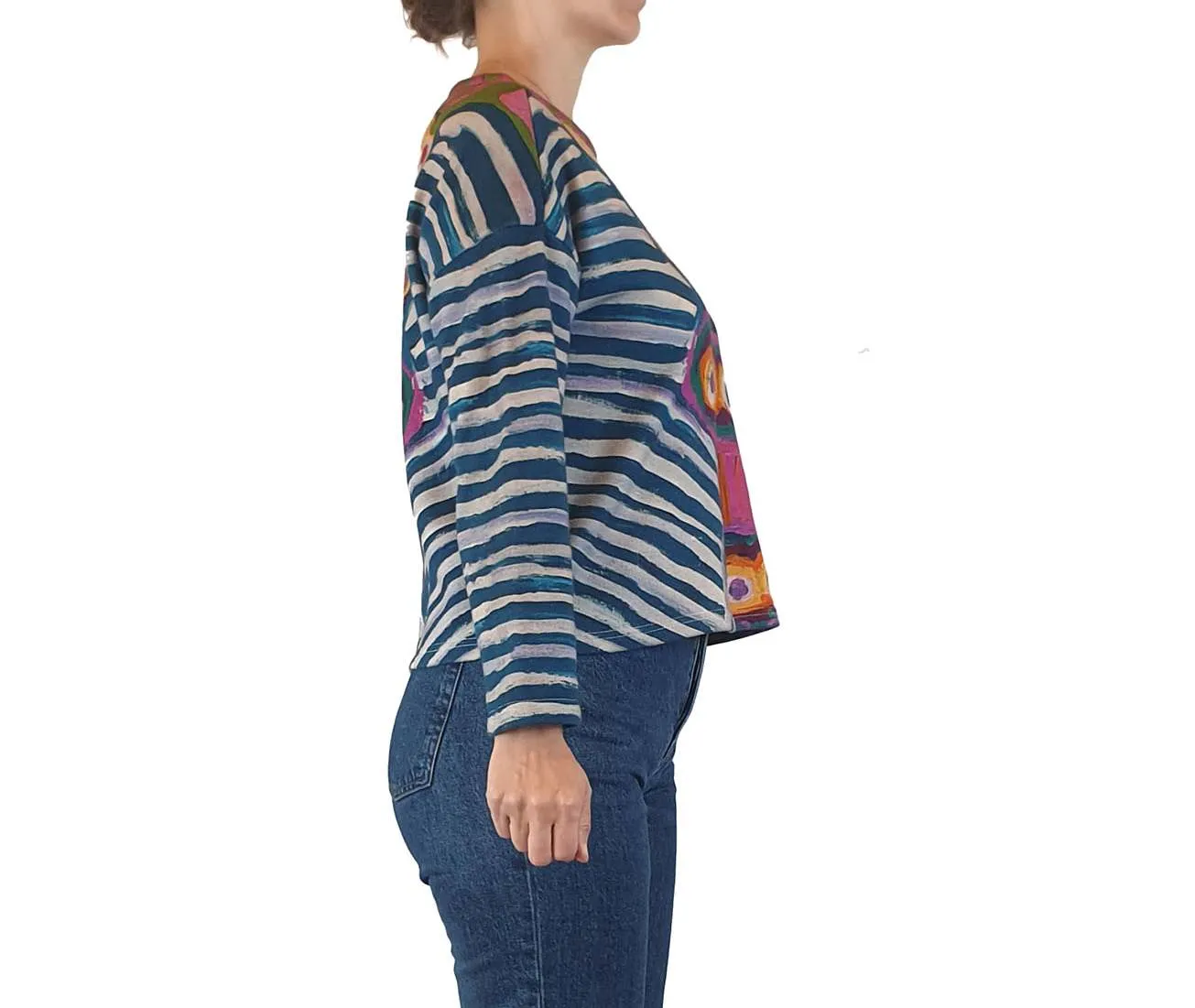 Nancybird stunning print jumper size XXS (easily fits size 8)