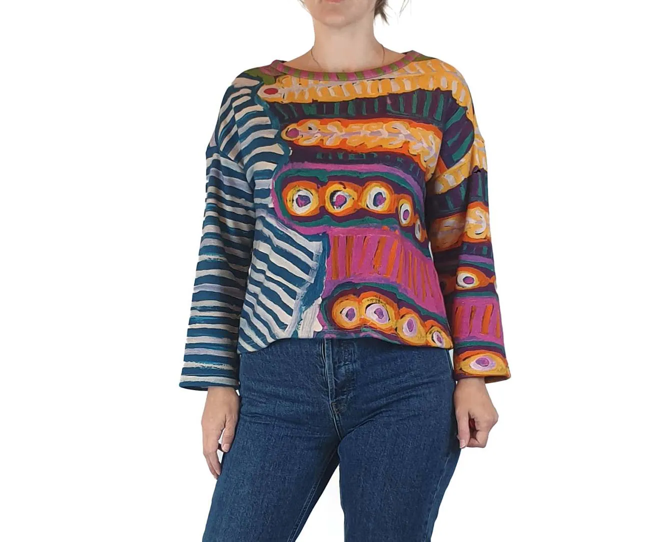 Nancybird stunning print jumper size XXS (easily fits size 8)