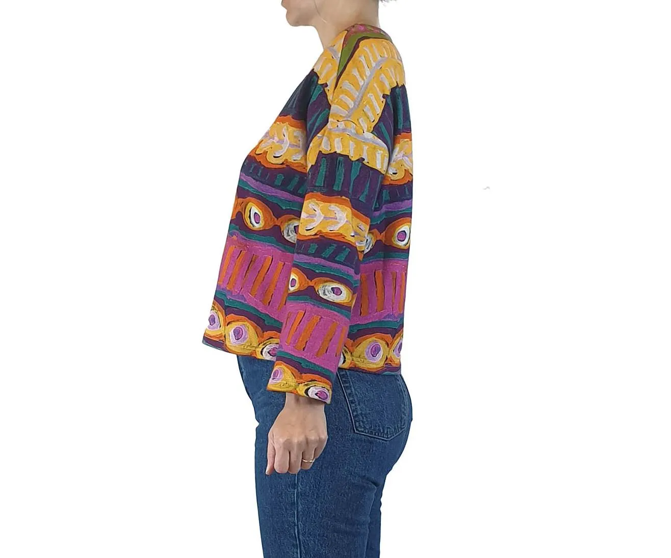 Nancybird stunning print jumper size XXS (easily fits size 8)