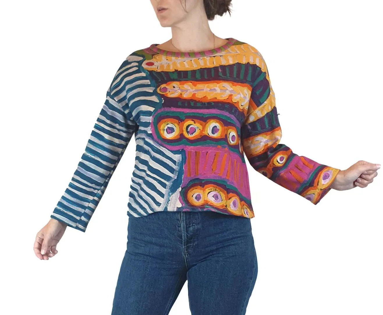 Nancybird stunning print jumper size XXS (easily fits size 8)