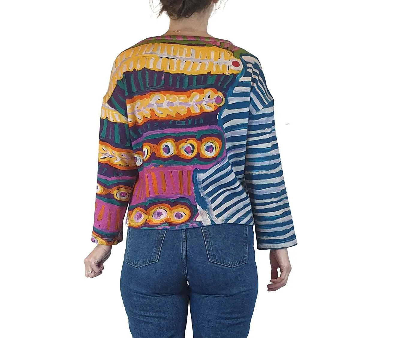Nancybird stunning print jumper size XXS (easily fits size 8)