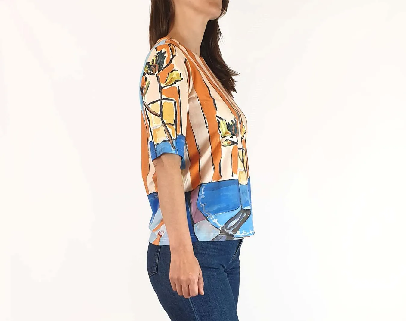 Nancybird vase print top size 8