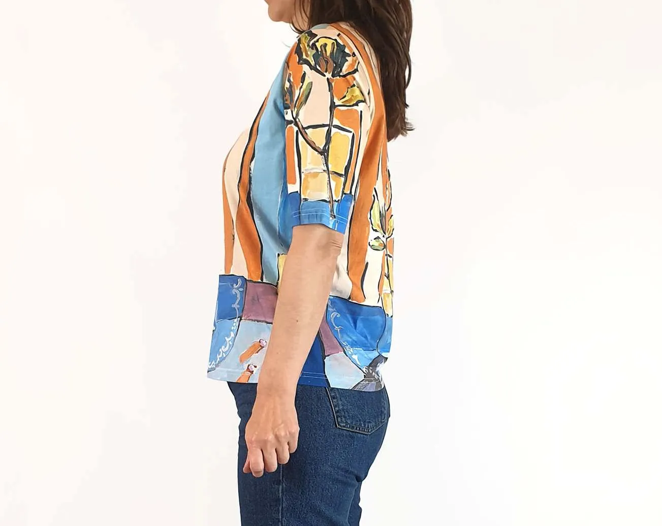 Nancybird vase print top size 8