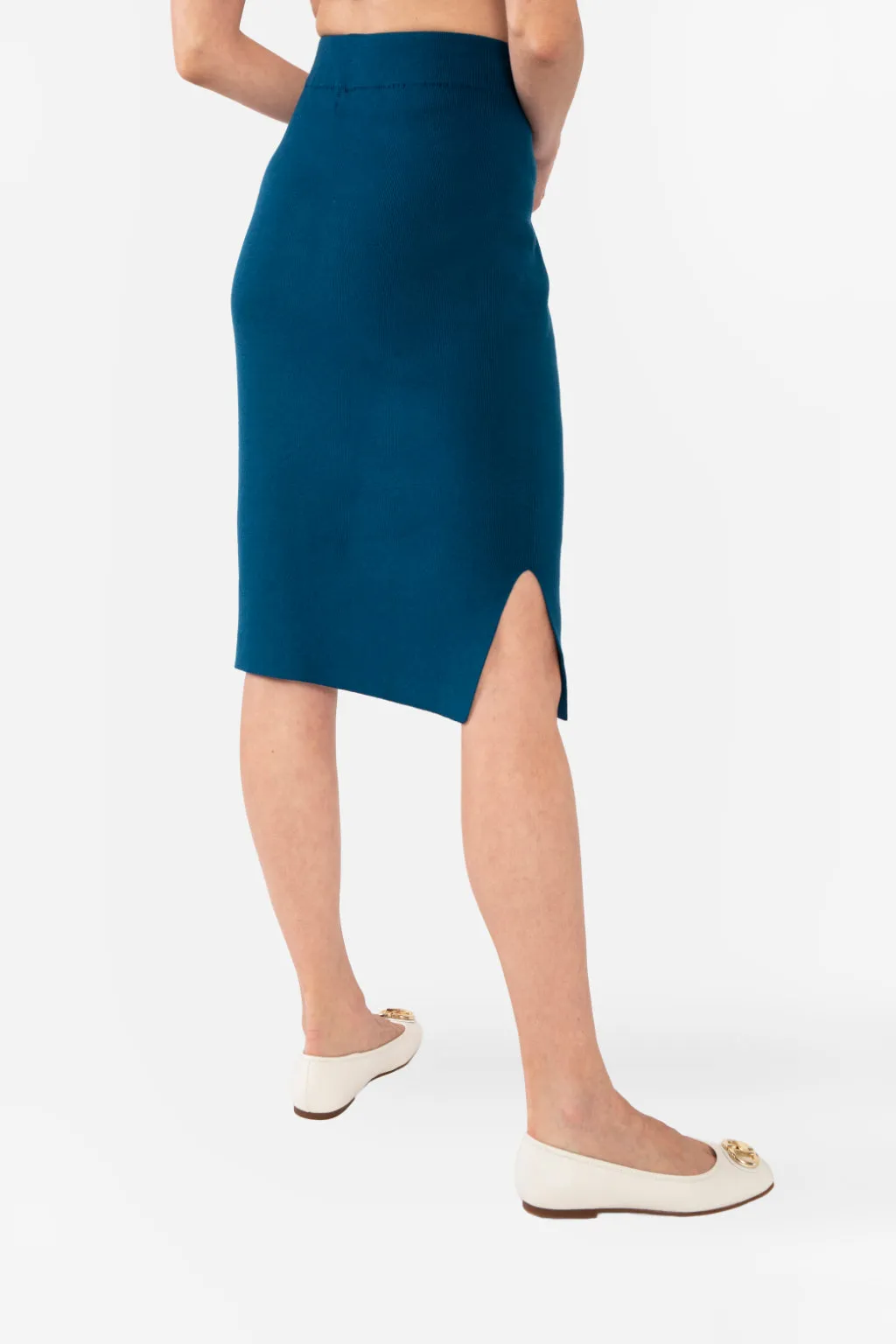 NATALIYA PENCIL SKIRT - PEACOCK