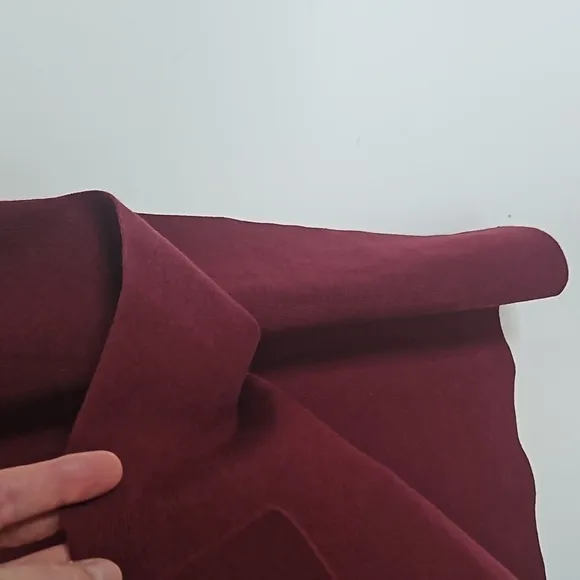 NEW! EXPRESS Wine High Waisted Knit Pencil Midi Skirt Side Slit XL.