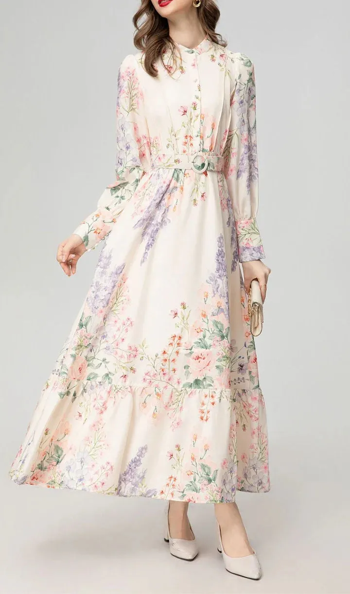 NEW Flowering Amarine Floral Printed Maxi Dress, Sz XL, Retails $217