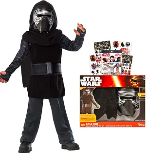 New in Box! Kid's Star Wars Kylo Ren Deluxe Costume Top Set, Size 4-6