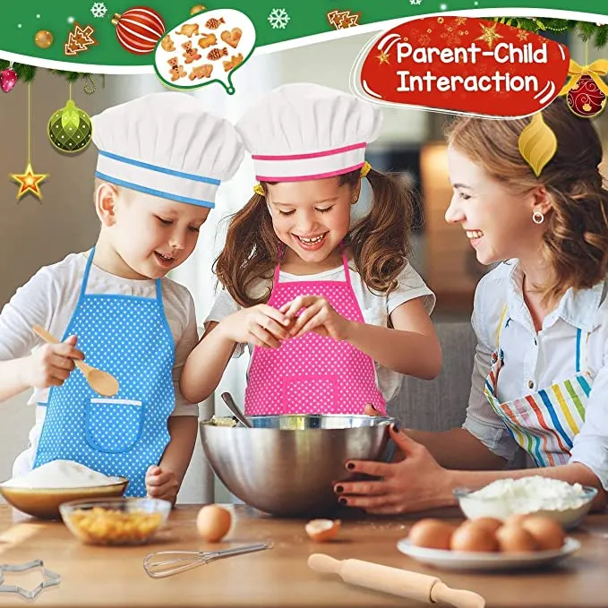 New in package! Complete Kids Cooking and Baking Set - 11 Pcs Includes Apron, Chef Hat, Mitt & Utensils Ages 3  (Blue)