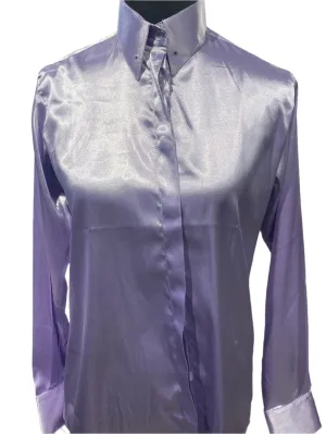 New, MTC Light Purple Silk Shirt