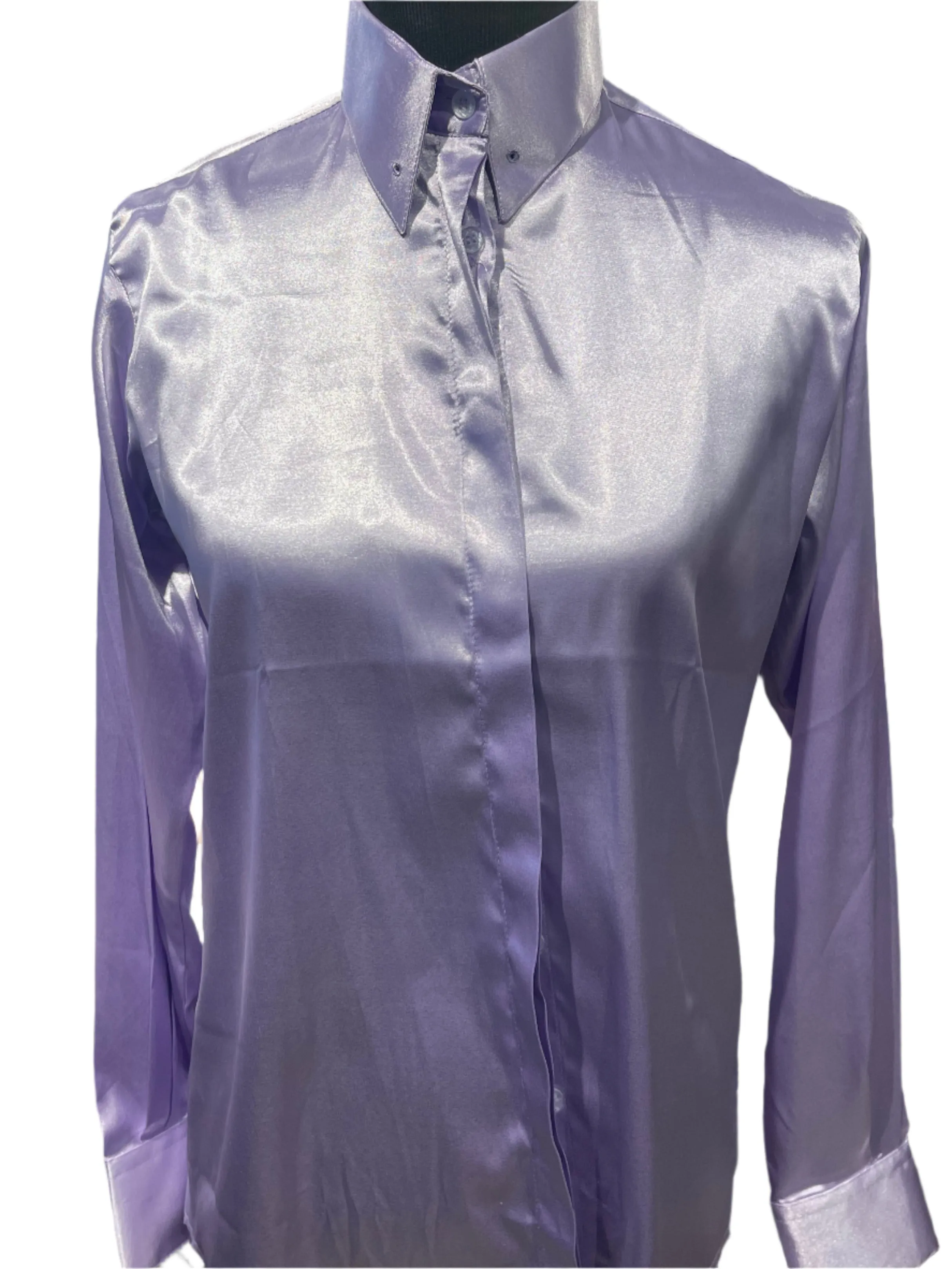 New, MTC Light Purple Silk Shirt