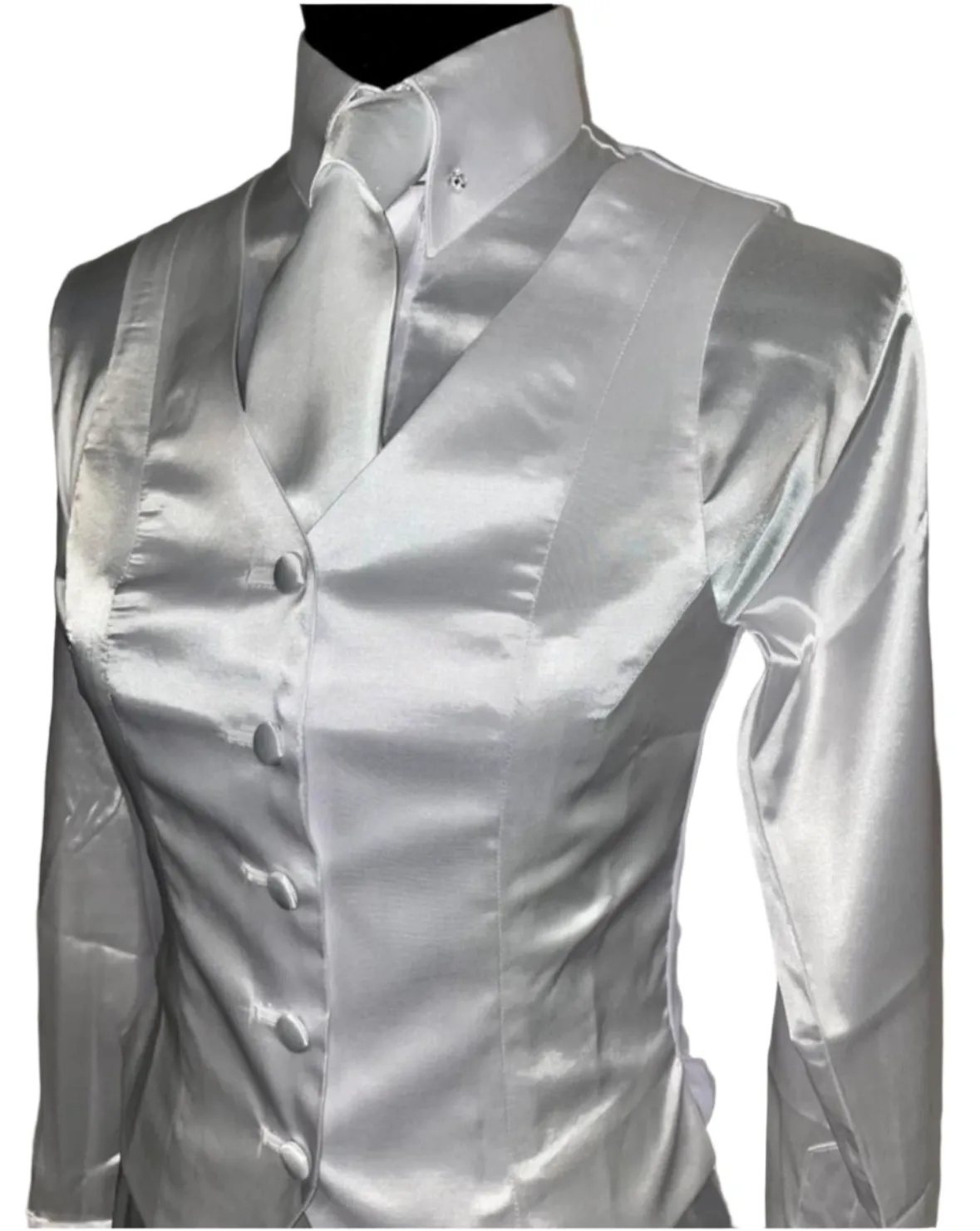 New, MTC White Silk Shirt