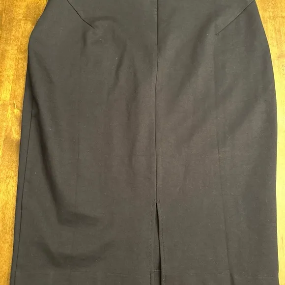 New Quince Pencil Skirt Large Navy Blue Interview Office Academia Preppy Stretch