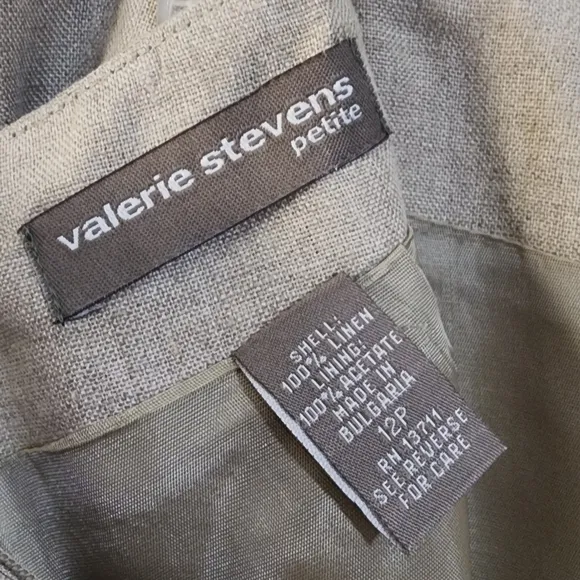 NEW Valerie Stevens 100% Linen Skirt Women's Size 12P