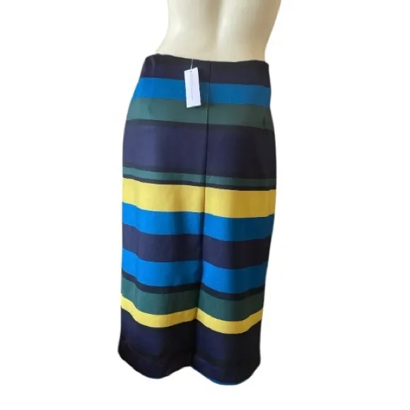 New York &amp; Company  Stretch Striped Pancil Skirt  Women’s size Large