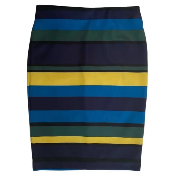 New York &amp; Company  Stretch Striped Pancil Skirt  Women’s size Large