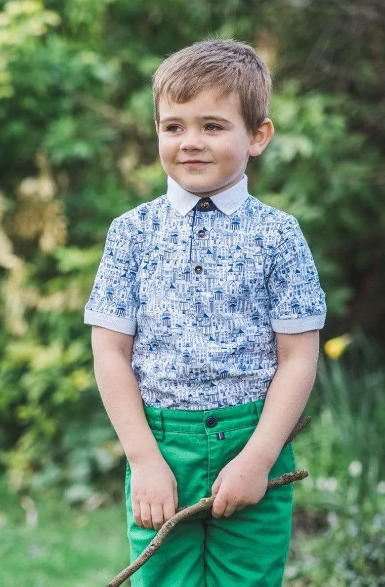 Noah: London print polo