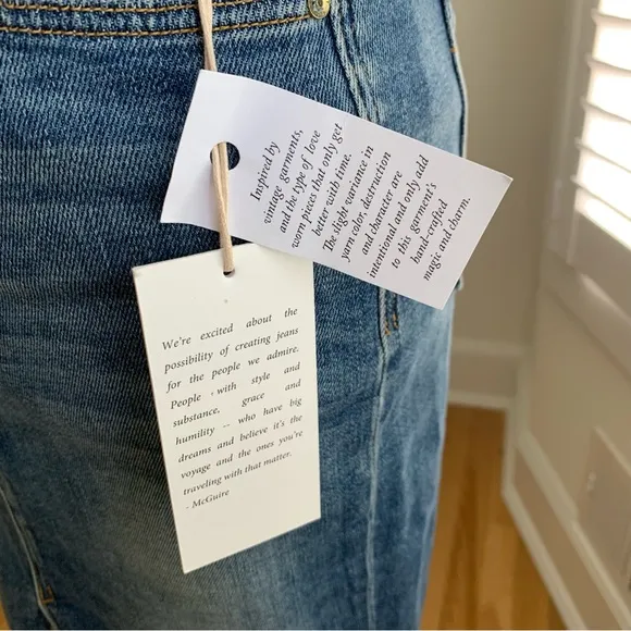 NWT Anthropologie McGuire Marino Denim Pencil Skirt • 26 (waist)