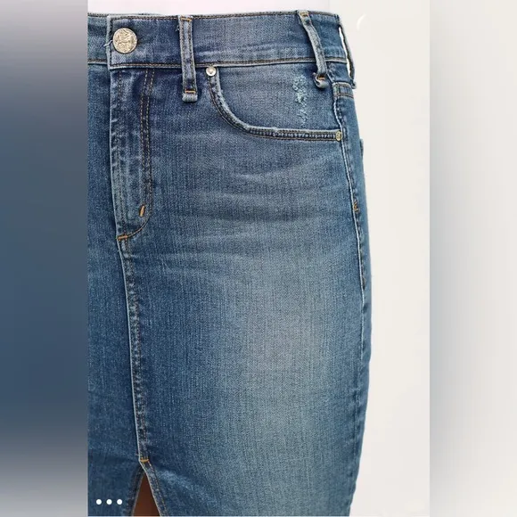 NWT Anthropologie McGuire Marino Denim Pencil Skirt • 26 (waist)