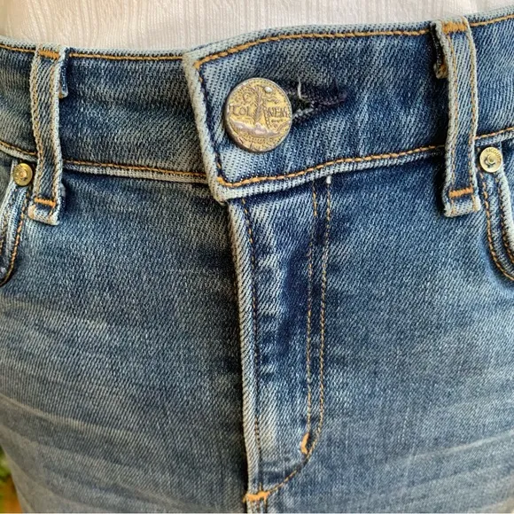 NWT Anthropologie McGuire Marino Denim Pencil Skirt • 26 (waist)
