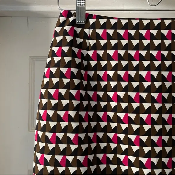 NWT Boss by Hugo Boss Stretch Skirt Geometric Pencil Skirt Multicolor Size 4