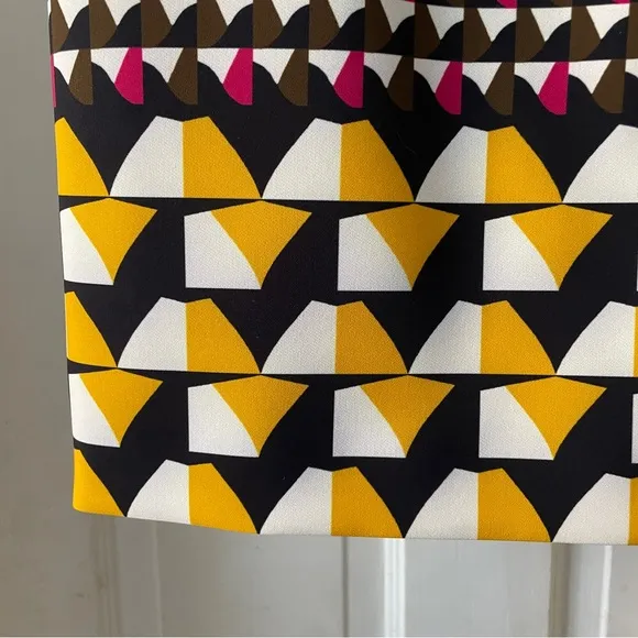 NWT Boss by Hugo Boss Stretch Skirt Geometric Pencil Skirt Multicolor Size 4