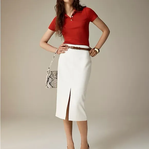 NWT J Crew Pencil midi skirt