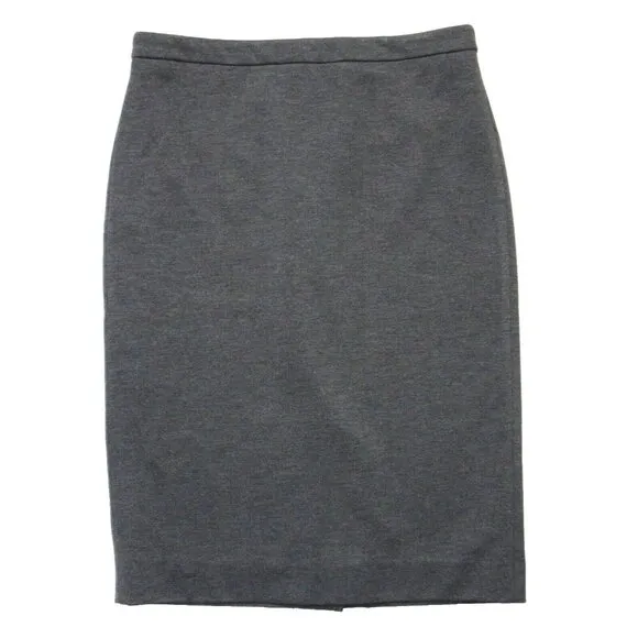 NWT J.Crew 365 Tall No. 2 Pencil in Heather Dove Gray Stretch Twill Skirt 8T