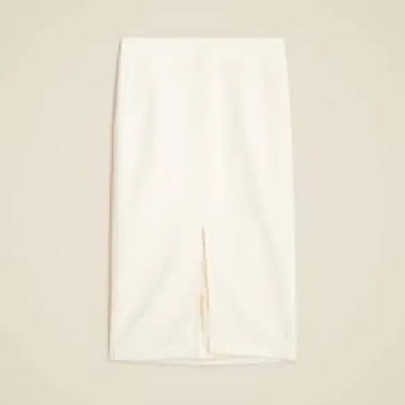 NWT J.Crew Pencil midi skirt in four-season stretch