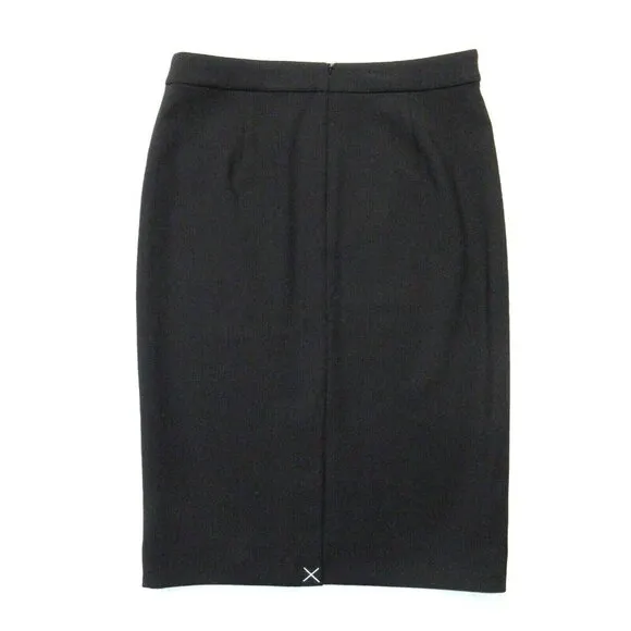 NWT J.Crew Tall No. 2 Pencil in Black Four-season Stretch Skirt 4T