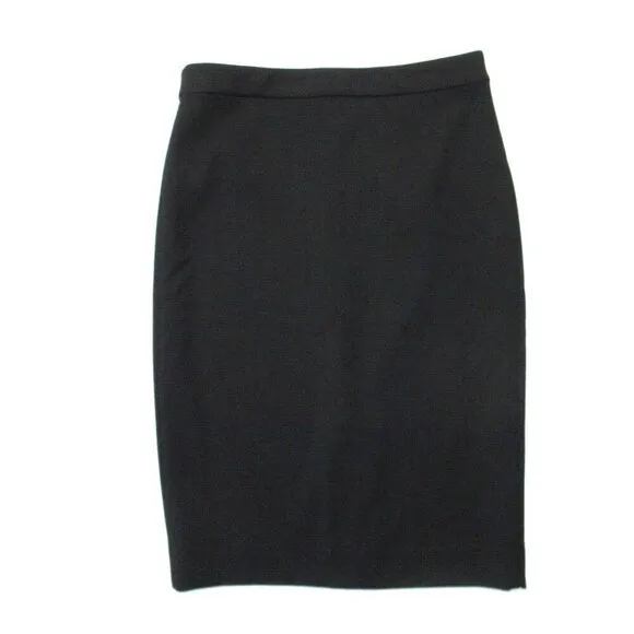 NWT J.Crew Tall No. 2 Pencil in Black Four-season Stretch Skirt 4T