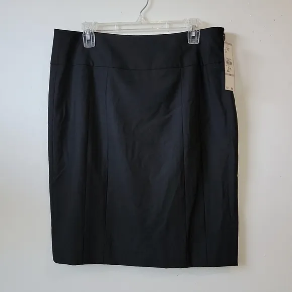 NWT! Jones NY Black Stretch Pencil Skirt Size 12