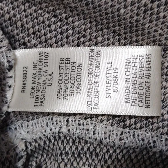 NWT Max Studio Textured Tweed Stretch Knit Elastic Waist Peplum Pencil Skirt M