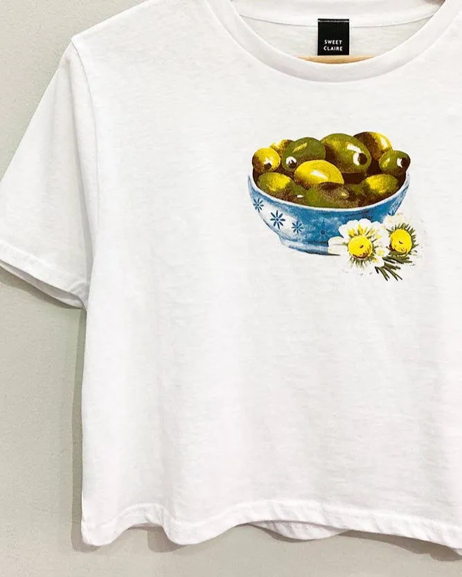 Olive Bowl Crop Top