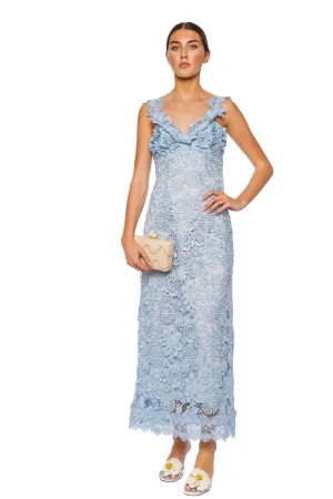 Orchid Island Embroidered Lace Maxi Dress