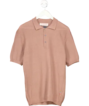 Orlebar Brown Brown Maranon Cotton Knit Polo Shirt UK M