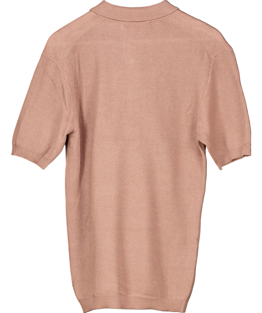 Orlebar Brown Brown Maranon Cotton Knit Polo Shirt UK M