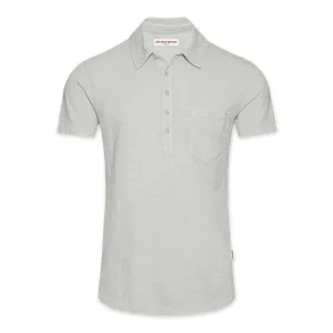 Orlebar Brown - Thompson Garment Dyed Polo Shirt in Rock Salt