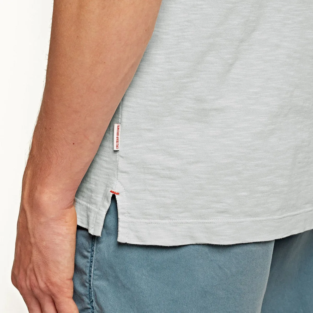 Orlebar Brown - Thompson Garment Dyed Polo Shirt in Rock Salt