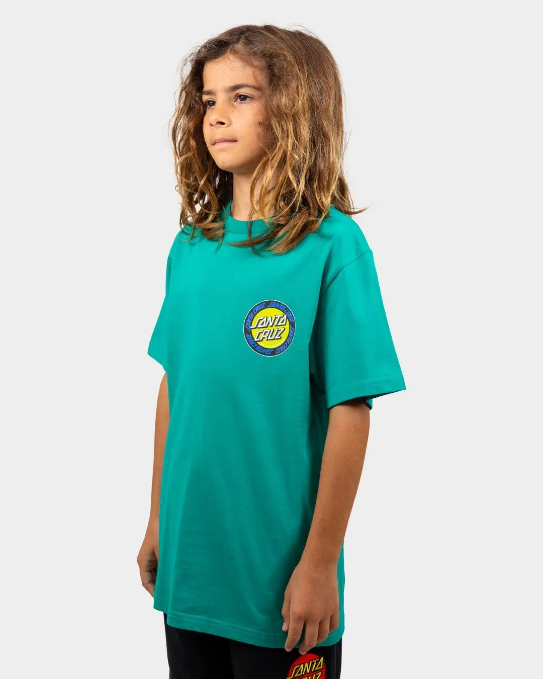 Outer Ringed Dot Tee | Teal