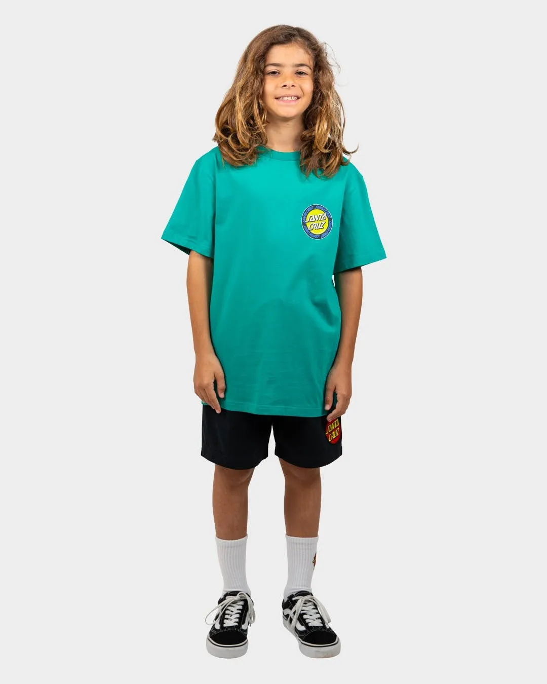 Outer Ringed Dot Tee | Teal