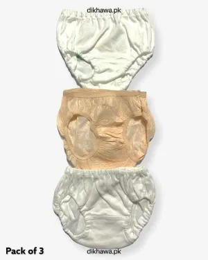 Pack of 3 Kids Panty Imported Stocklot Branded Girls Pure Cotton Printed Briefs Underwear Panty Combo