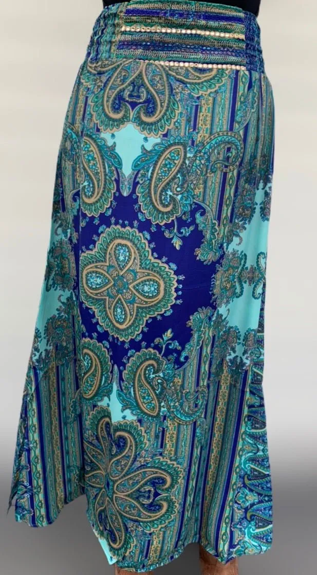Paisley Sari Skirt