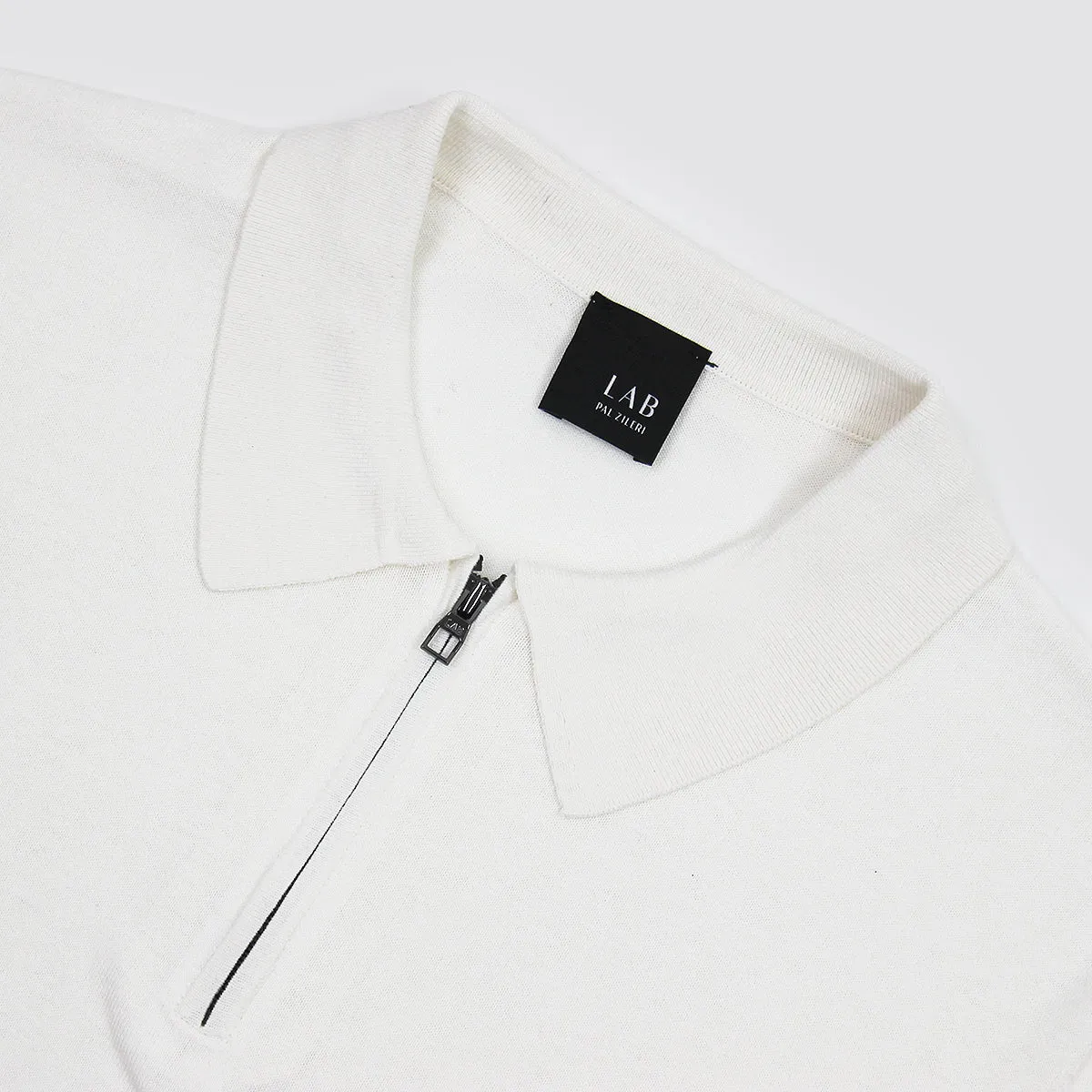 Pal Zileri - Knitted Silk/Cotton Polo Shirt in Natural