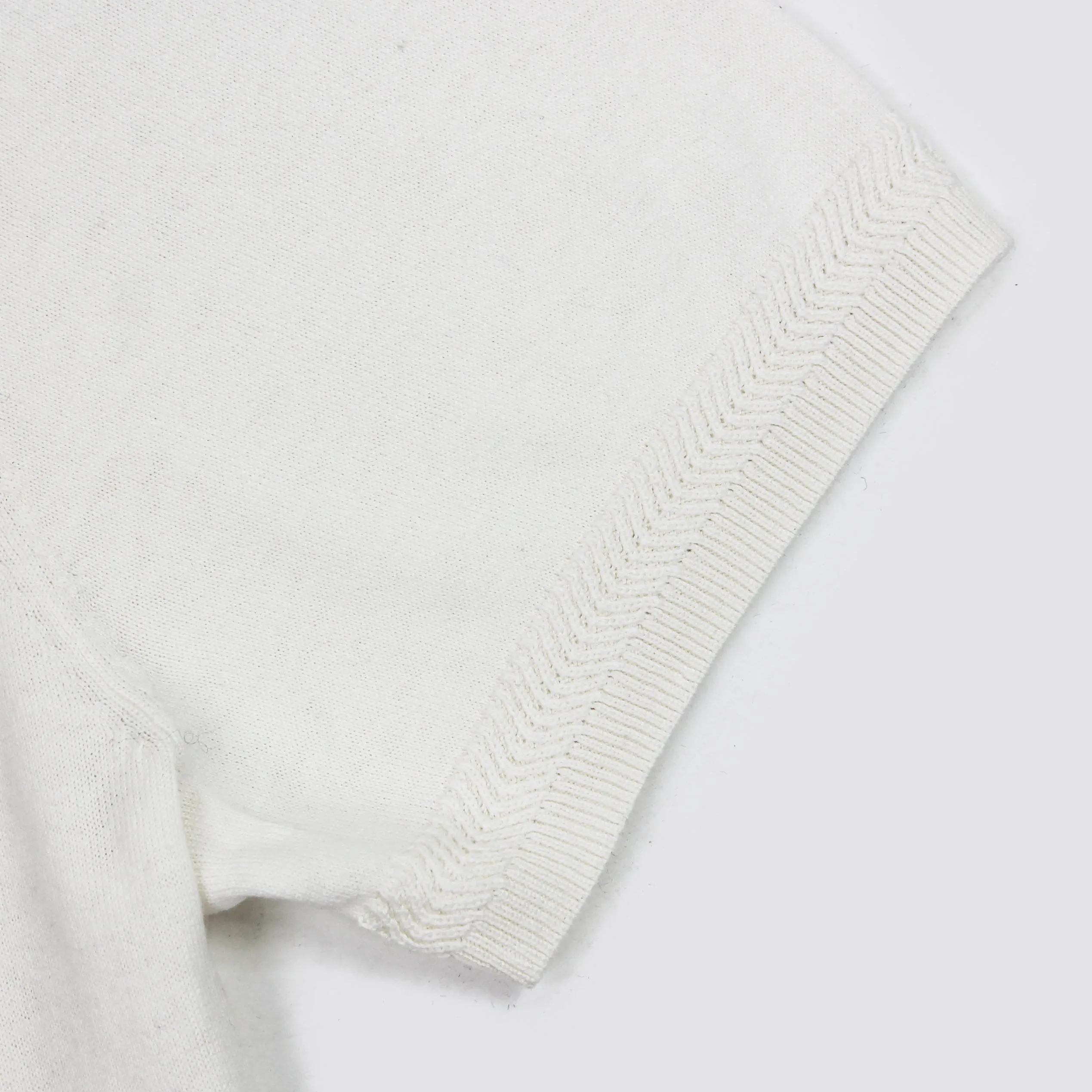 Pal Zileri - Knitted Silk/Cotton Polo Shirt in Natural